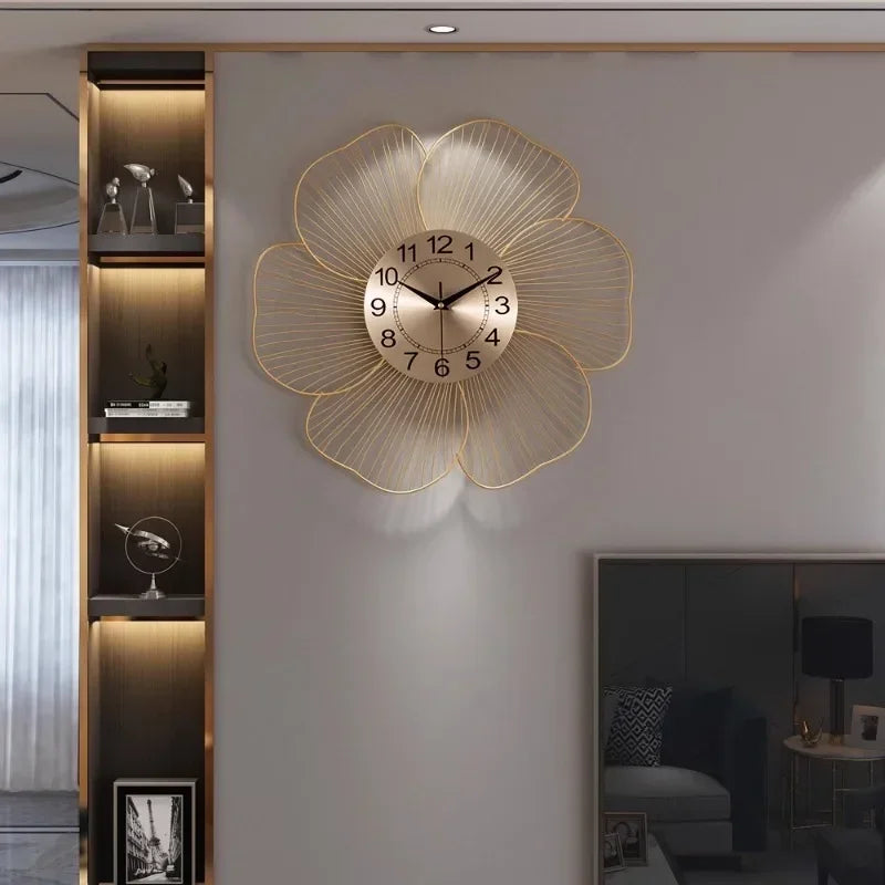 Metal design wall clock for modern and sleek interior - view 4
