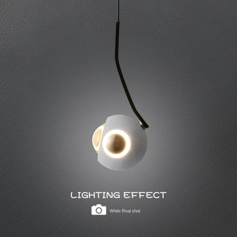 Aluminium rotary pendant light for commercial lighting and modern design - view 5
