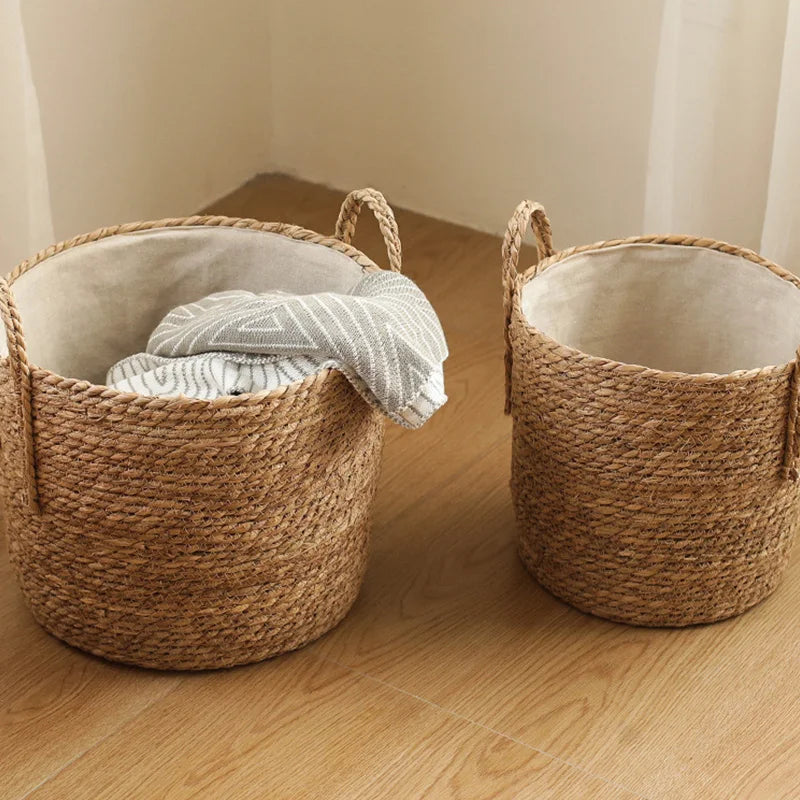 Wicker storage basket for various items and plants - view 4