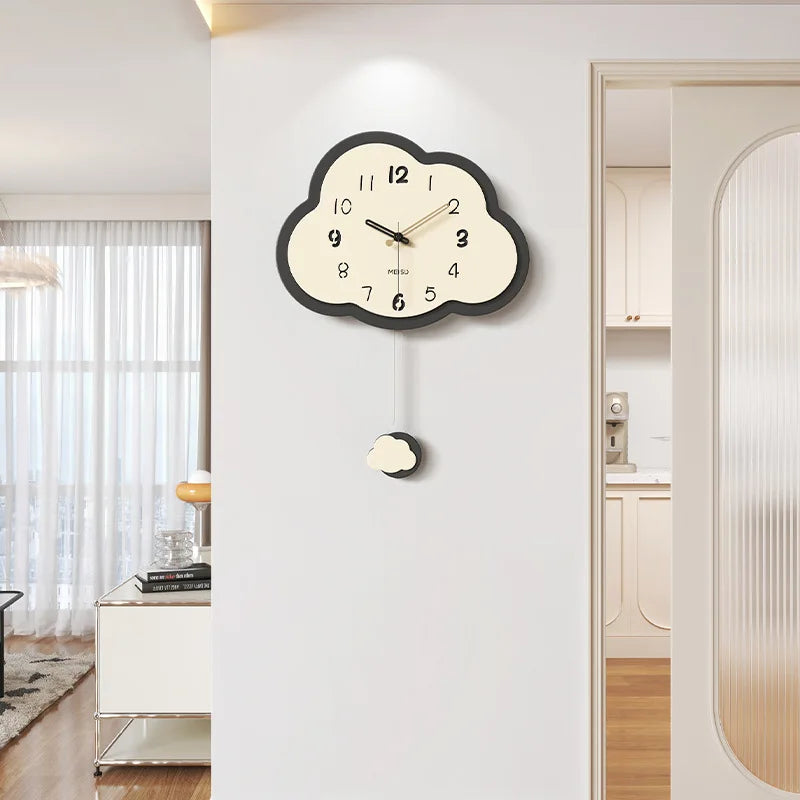 Creative retro cloud clock simple and light decoration - view 6