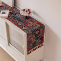 Jacquard table runner animal style northern pom-poms - 33x120cm(13x47inch)