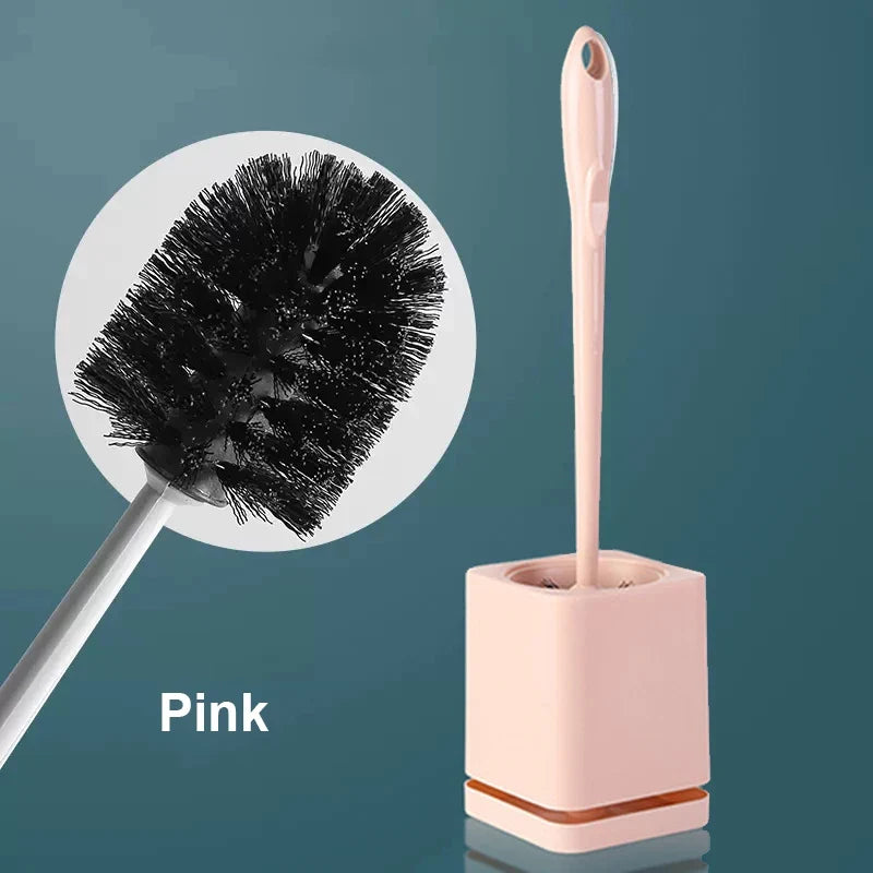 Long hair wc brush with wall drying support - 04