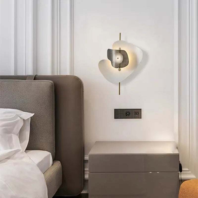 Wall sconce postmodern Nordic design in minimalist stainless steel - view 5