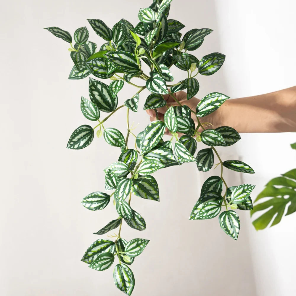 Artificial plant suspended scindapsus aureus interior and exterior decoration - 45 cm E