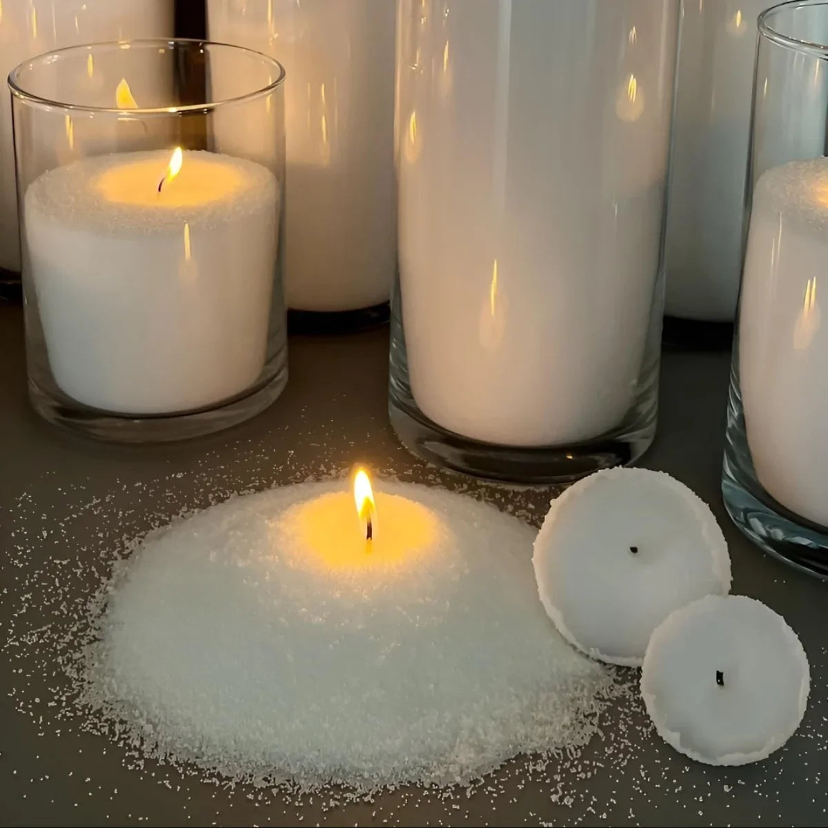 Sand Candle With Wicks, Refillable Wax Sand, DIY Candle Sand For Candle Making, Home decor, Wedding, Halloween, Christmas, Party - view 5