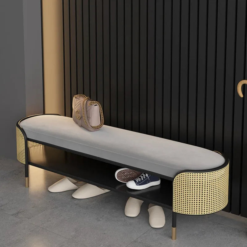 A Bench Can Be Sat At The Door of The Entrance Shoe Change Stool, Cabinet Can and Household Integrated Shoe Stool  Furniture - view 2