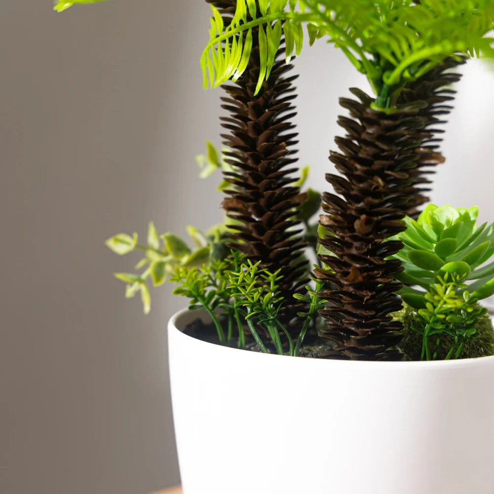 Fake palm large artificial plant in decorative pot - view 5