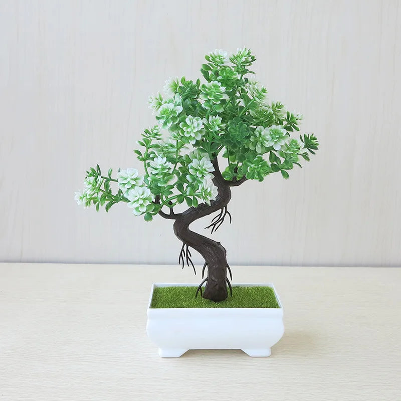 Artificial bonsai decorative plants in pot for garden zen - PJ29-07