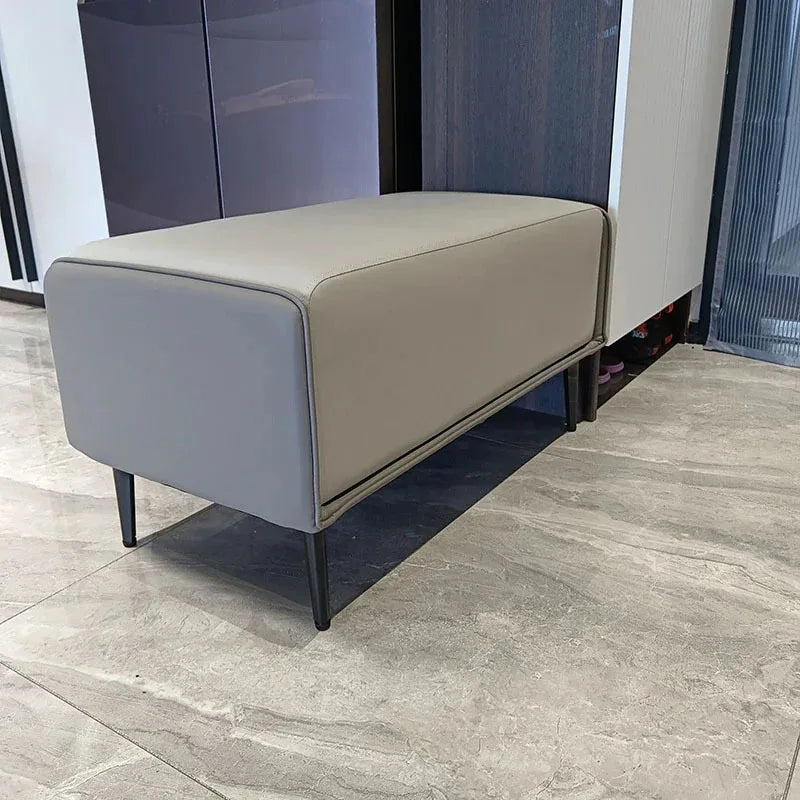 Italian leather stools for design and modern interior - view 6