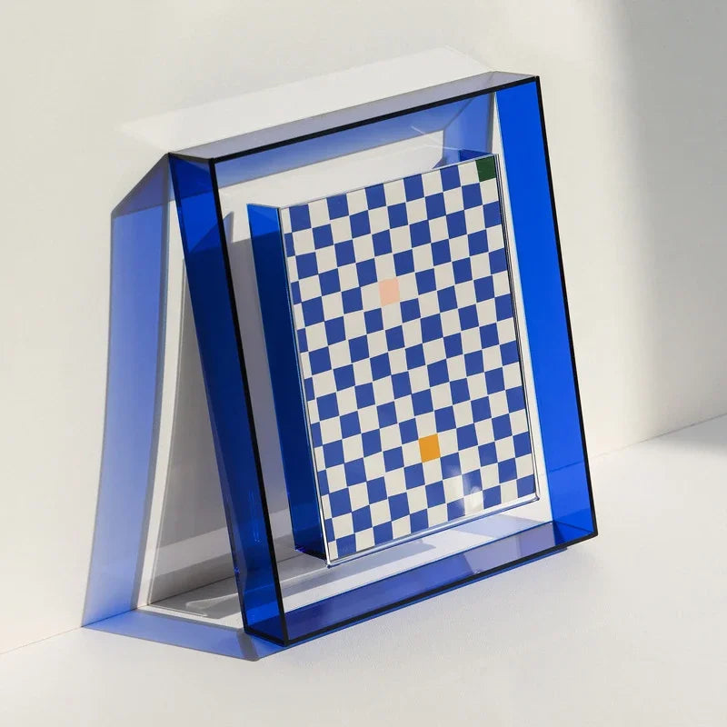 Transparent acrylic photo frame support interior decoration desk - One / 5 inches