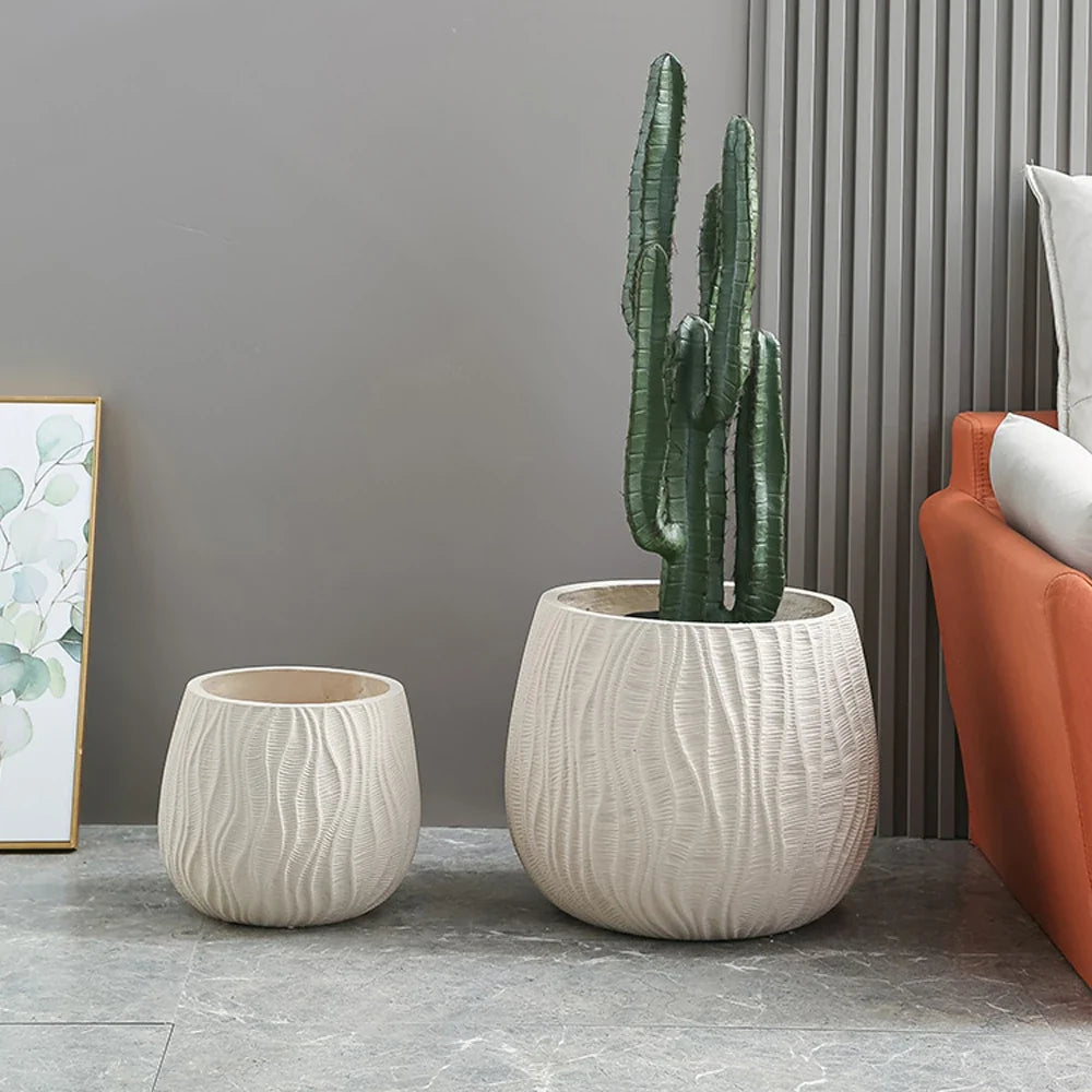 Modern silicone mould for light and luxurious concrete flower pot