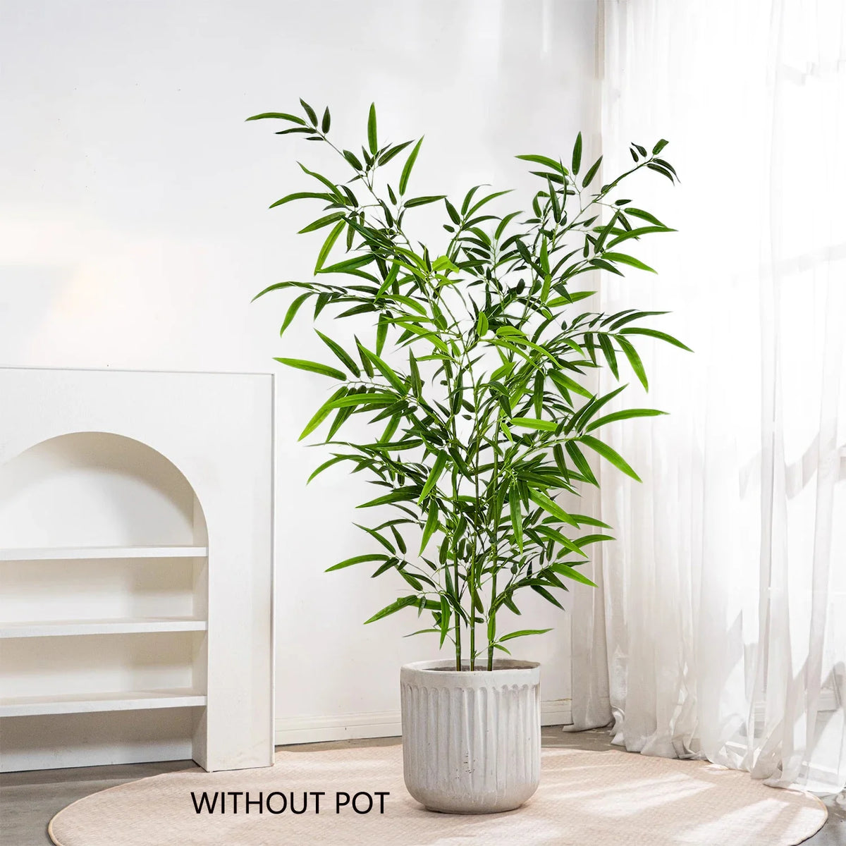 Artificial bamboo leaves for decoration of events and parties - view 2