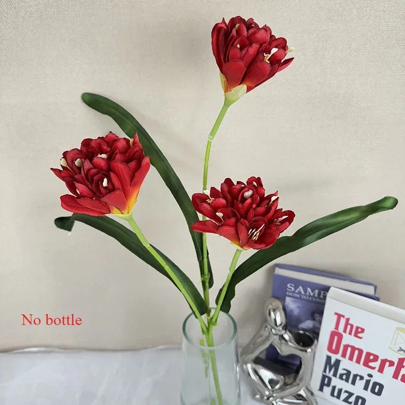 Artificial silk flowers for wedding decoration and garden - Red