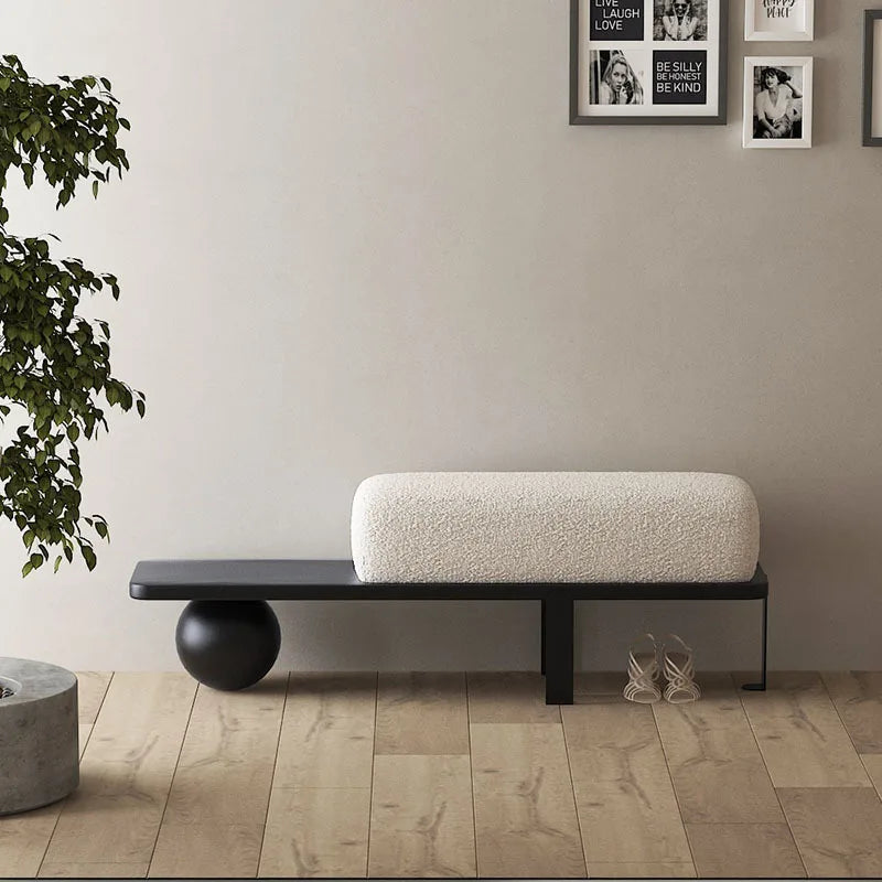 Nordic poufs in flannel creative design luxury for interior - view 3
