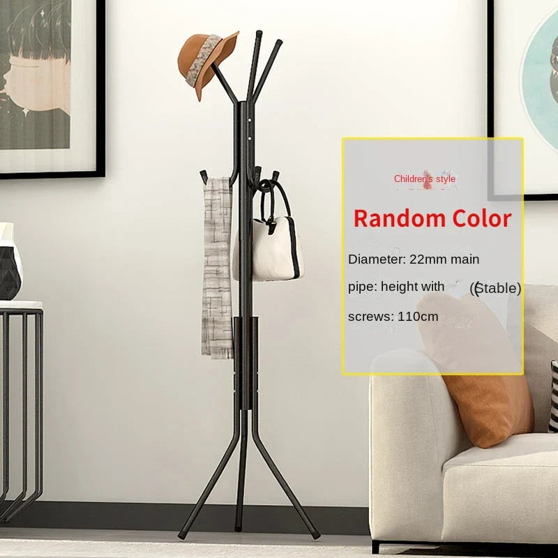 Metal coat holder with 9 hooks to organize your clothes - Random color 6HOOK