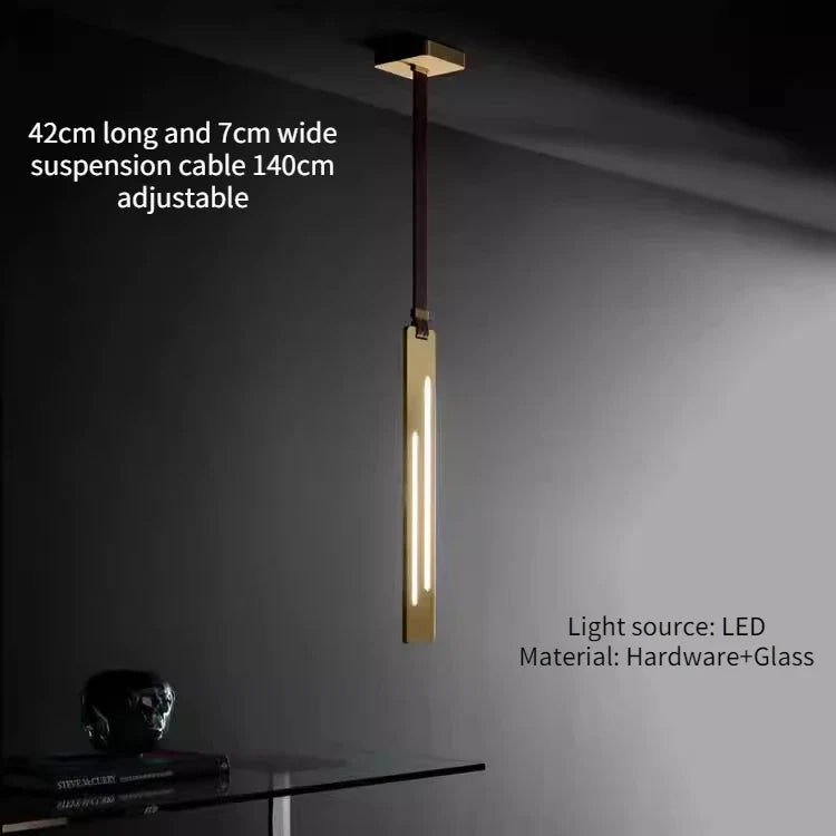 Minimalist industrial style chandelier for modern decoration - One / Warm White