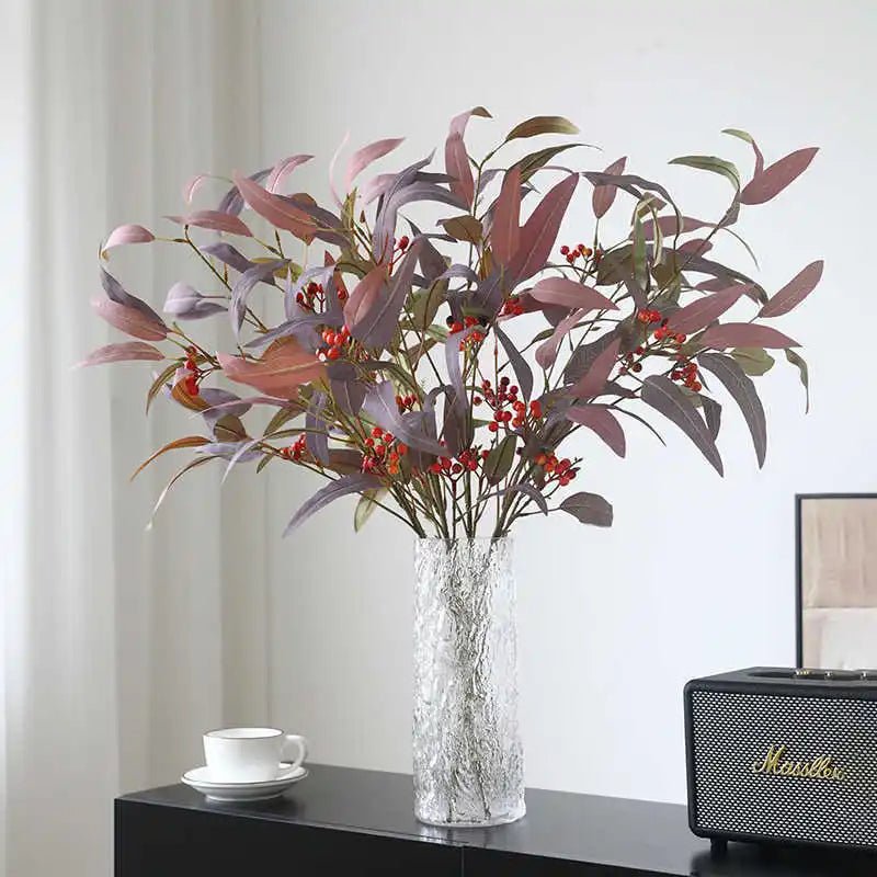 Simulation of eucalyptus with long branches floral decoration for all occasions - view 2