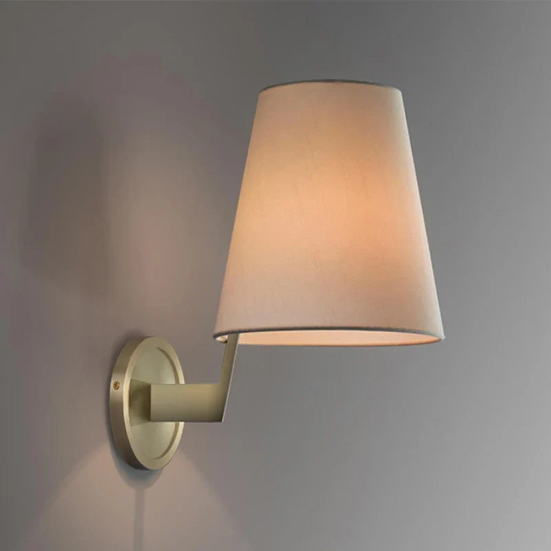 Wall sconce in luxury copper fabric - view 4