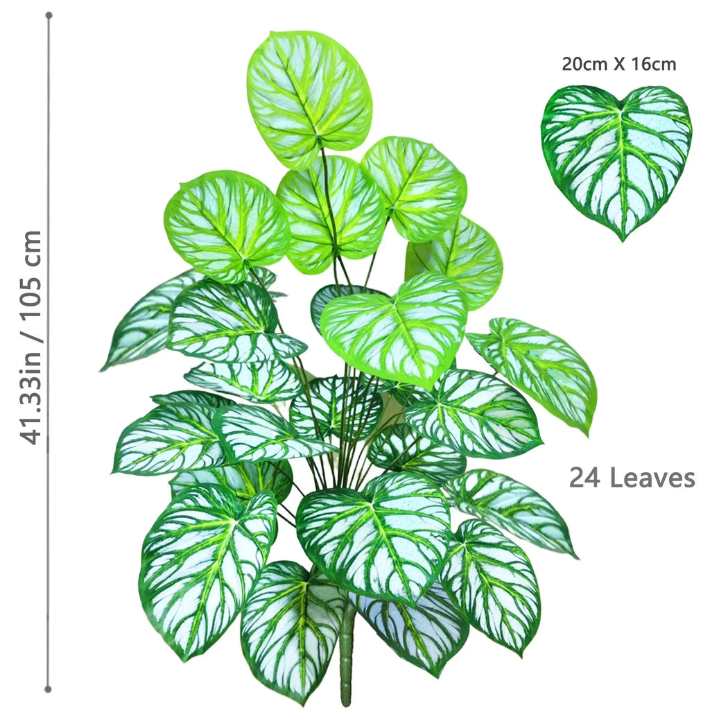 Artificial plant in pot apple leaf for interior decoration - LXY-24Y-105-T6