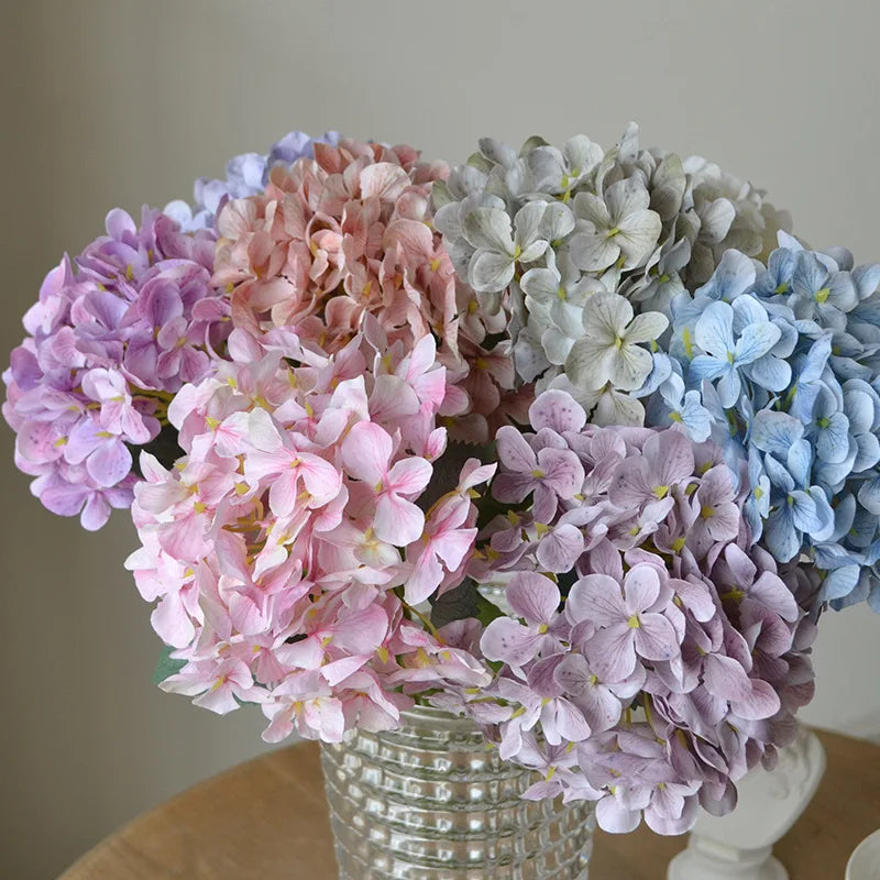 Realistic artificial hortensia flower for wedding and floral decoration - view 4