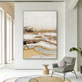 Hand painted abstract mural
