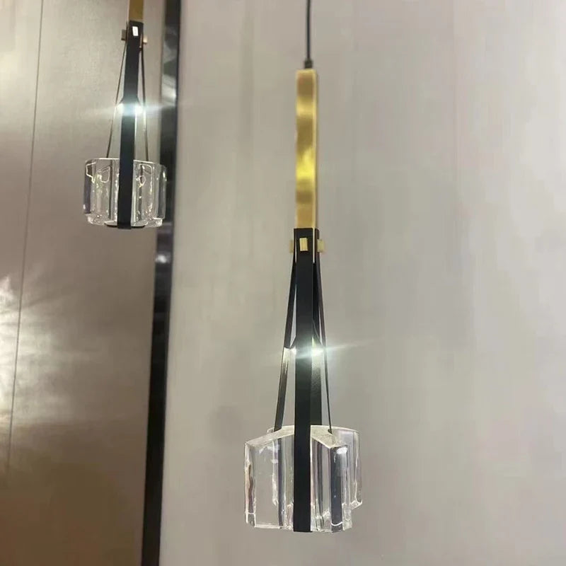 Modern design crystal chandelier for restaurants bars and cafes - view 2