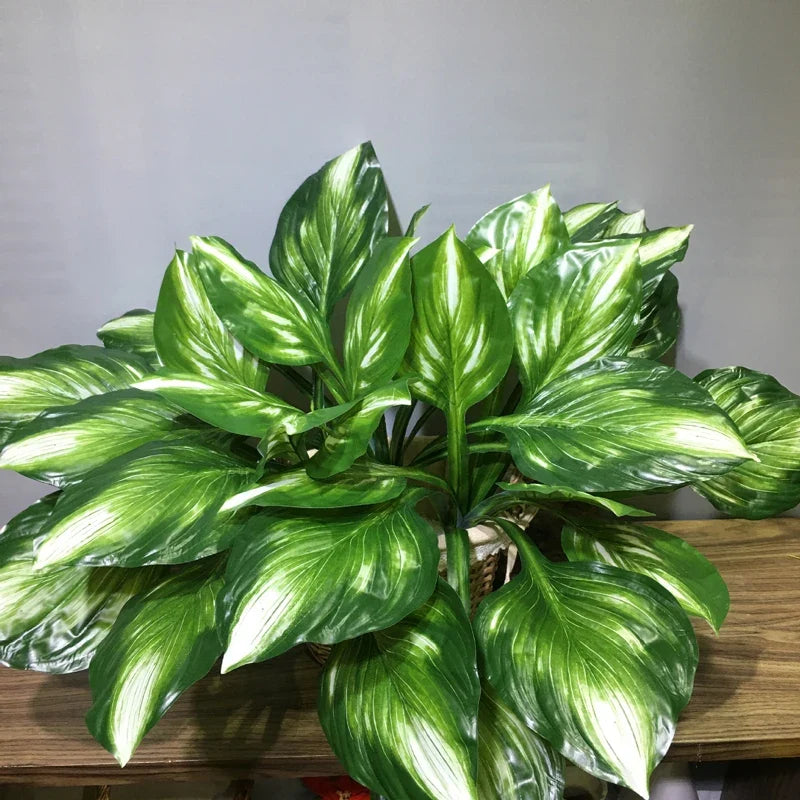 Artificial tropical plant monstera and hosta for outdoor interior decoration - view 3