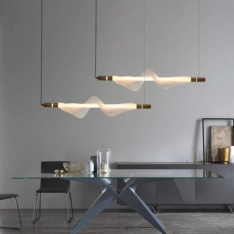 Chandelier design led postmodern in acrylic trend 2024 hanging lighting - view 2