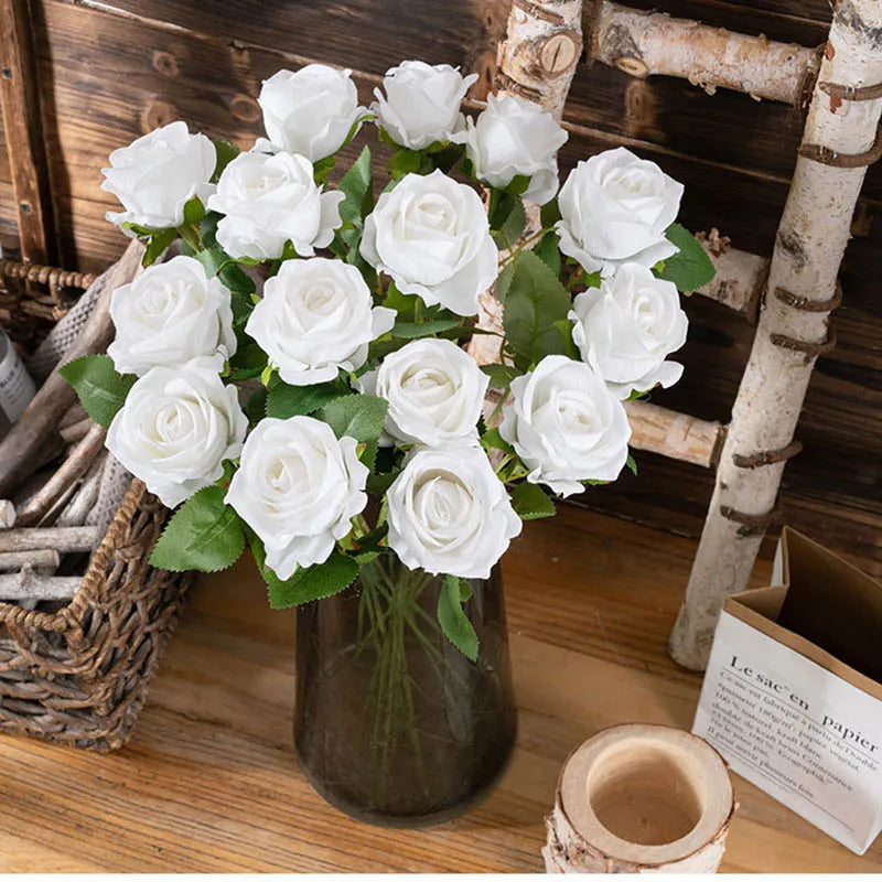 Bouquet of artificial silk flowers for wedding and decoration - view 6