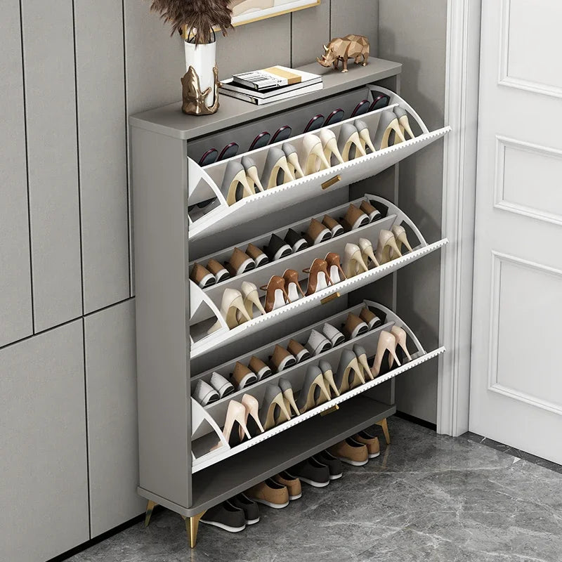 Modern multilayer shoe cabinet for optimal storage - view 2
