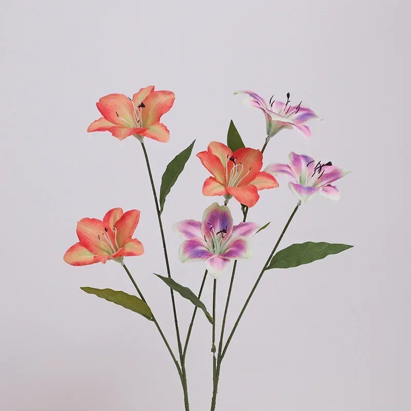 Decorative silk lilies flowers for interior and exterior - view 2