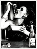 Poster wall art women drink wine and spaghetti decoration home gift - 70X100cm Unframed / 5