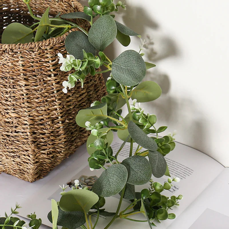 Artificial eucalyptus garland for wedding decoration and garden - view 3