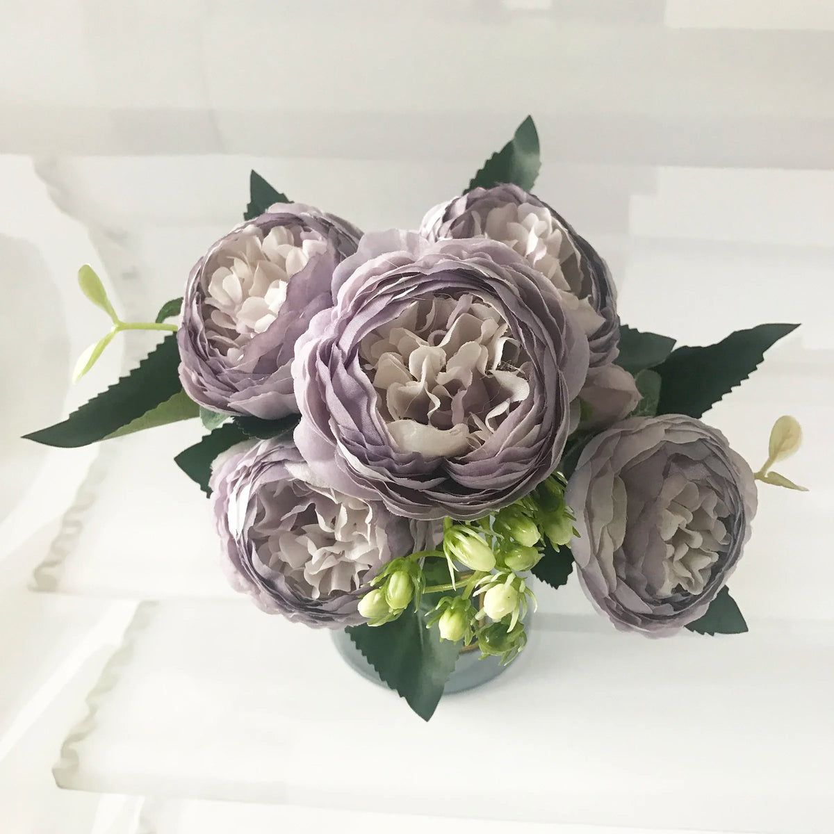 Bouquet of artificial peonies for interior wedding decoration - 4
