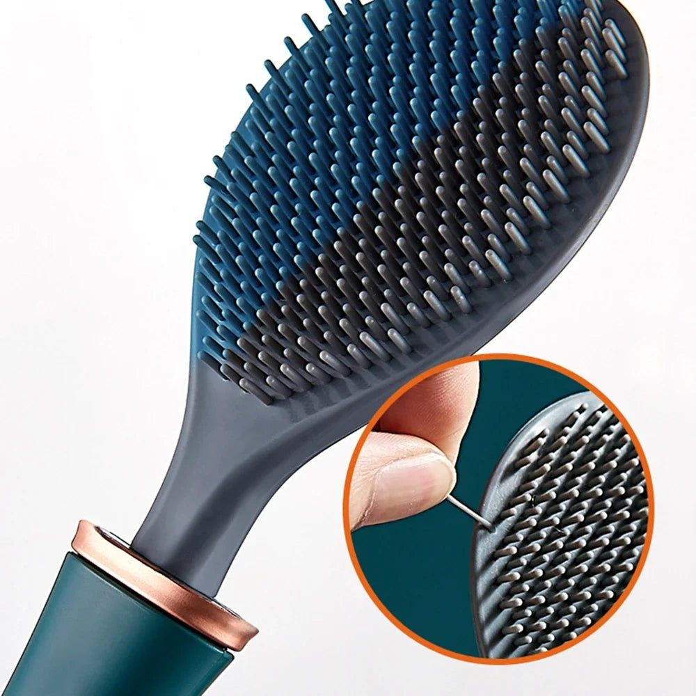 Soft Silicone Toilet Brushes with Hanging Holder Set, Wall-Mounted, Long Handled Cleaning Brush, Hygienic Bathroom Accessories - view 4