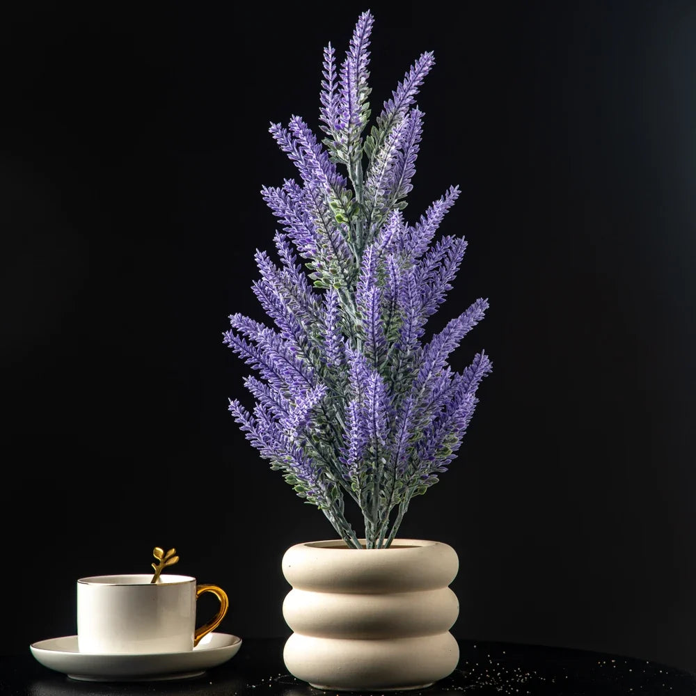 Artificial lavender plants for table decoration at home