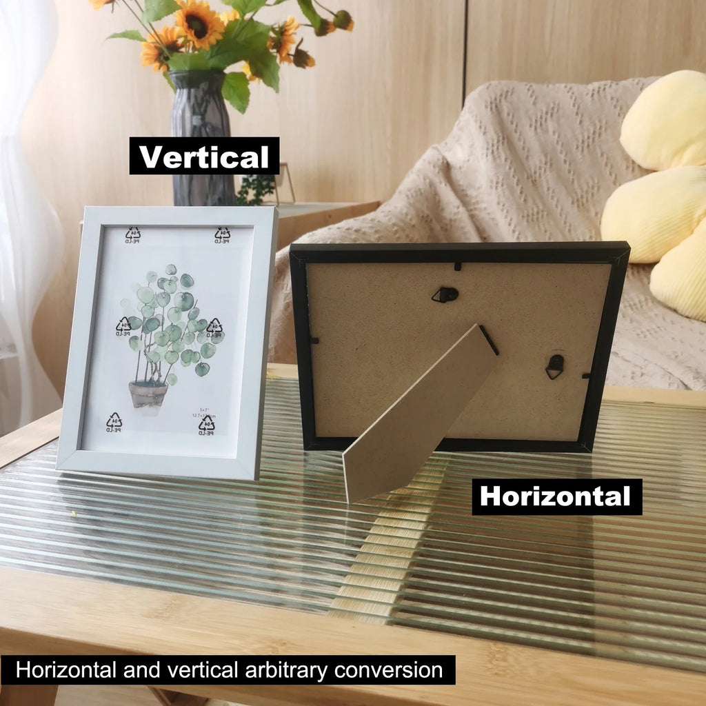 Wooden picture frame to hang or pose decorative - view 3