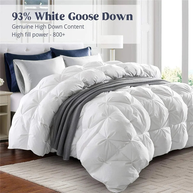 3D Bread White Goose Down Filler Comforter King Queen Size Duvet Insert, 100% Cotton Cover, All Seasons Quilt Thicken Blanket - view 2