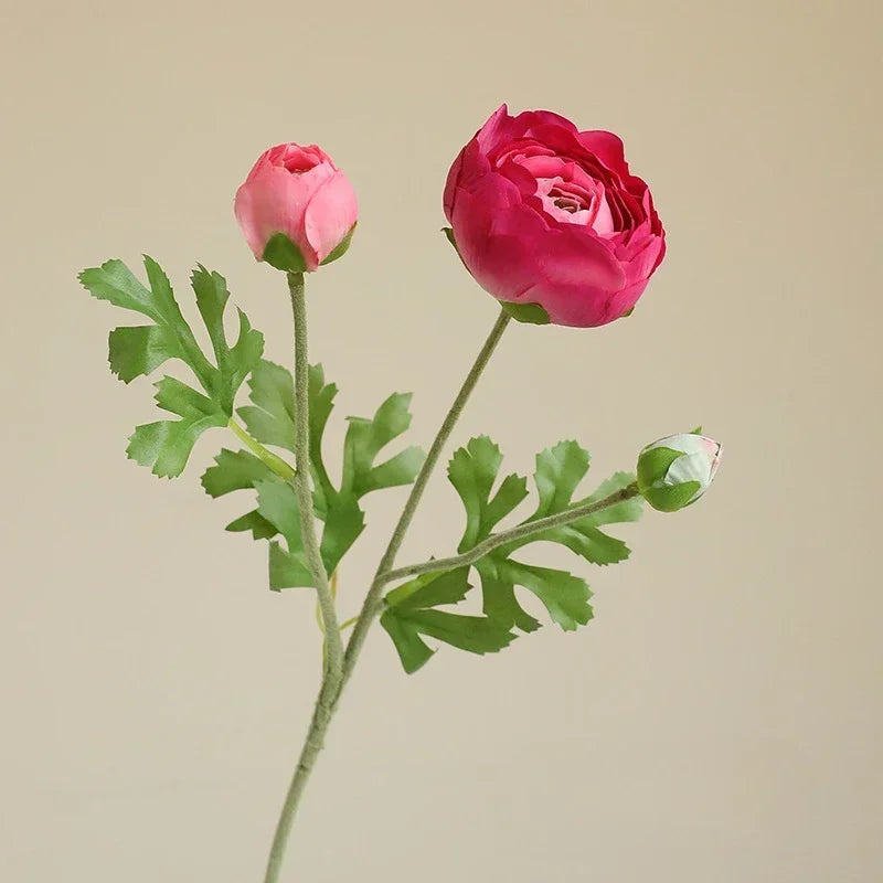 Artificial silk flowers for garden decoration and balcony - Rose rouge
