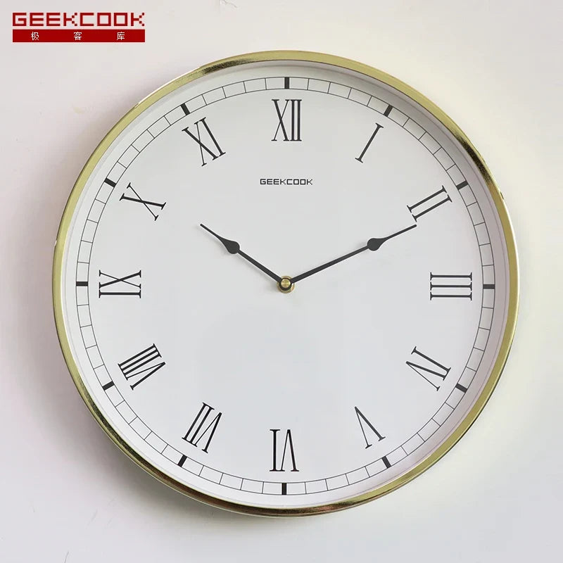 Modern silent luxury wall clock for interior - Style 4 / 14 pouces