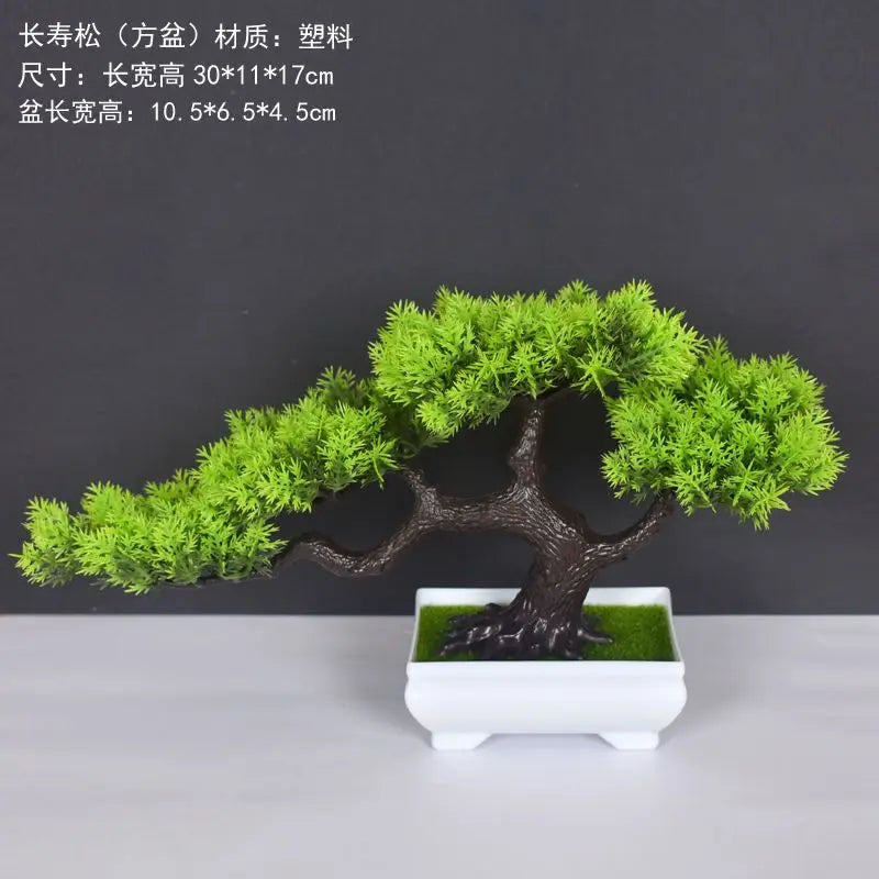 Plastic bonsai artificial plant for interior decoration - view 4