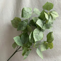 Artificial fabric plant for modern interior decoration - White green