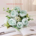 Bouquet of artificial peonies for interior decoration - Blue