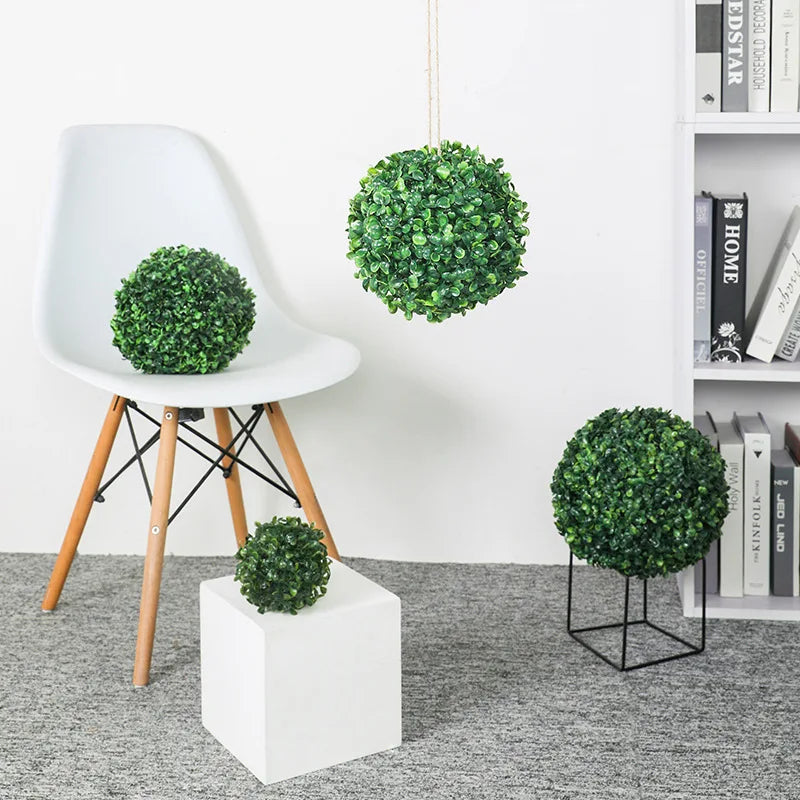 Artificial decorative turf ball for outdoor and garden - view 4