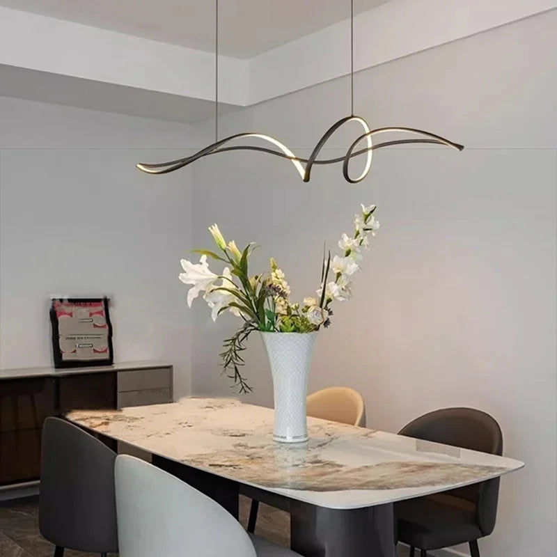 2024 Modern Home Decoration Circular LED Lights, Living Room Chandeliers, Dining Room Chandelier, Indoor Lighting - view 2