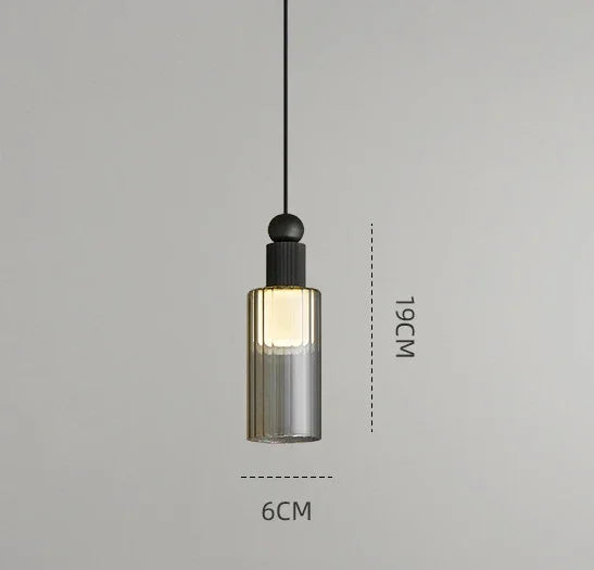 Gold brass pendant light for modern and elegant decoration - Black / 3 Color Light / D6cm