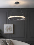 Minimalist pendant light in aluminum and acrylic refined design for interior