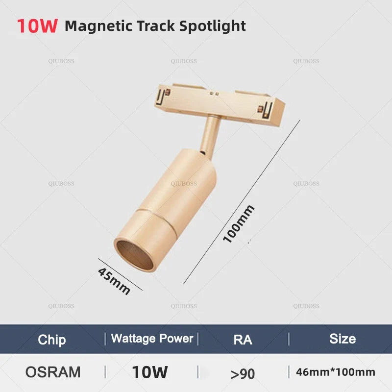 LED magnetic spot for modern interior lighting - White Light 4000K / 1 projecteur 10 W