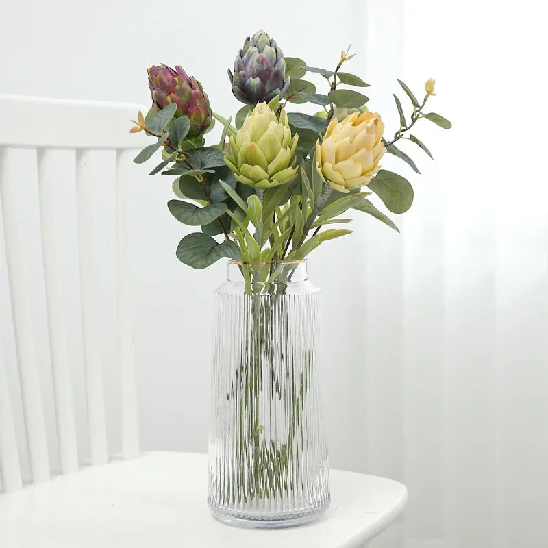 Set of 4 artificial artichokes for garden decoration and balcony - view 3