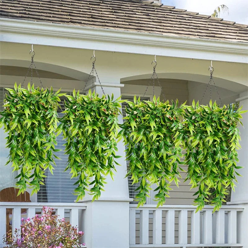 Bamboo hanging plants for outdoor garden decoration - view 9